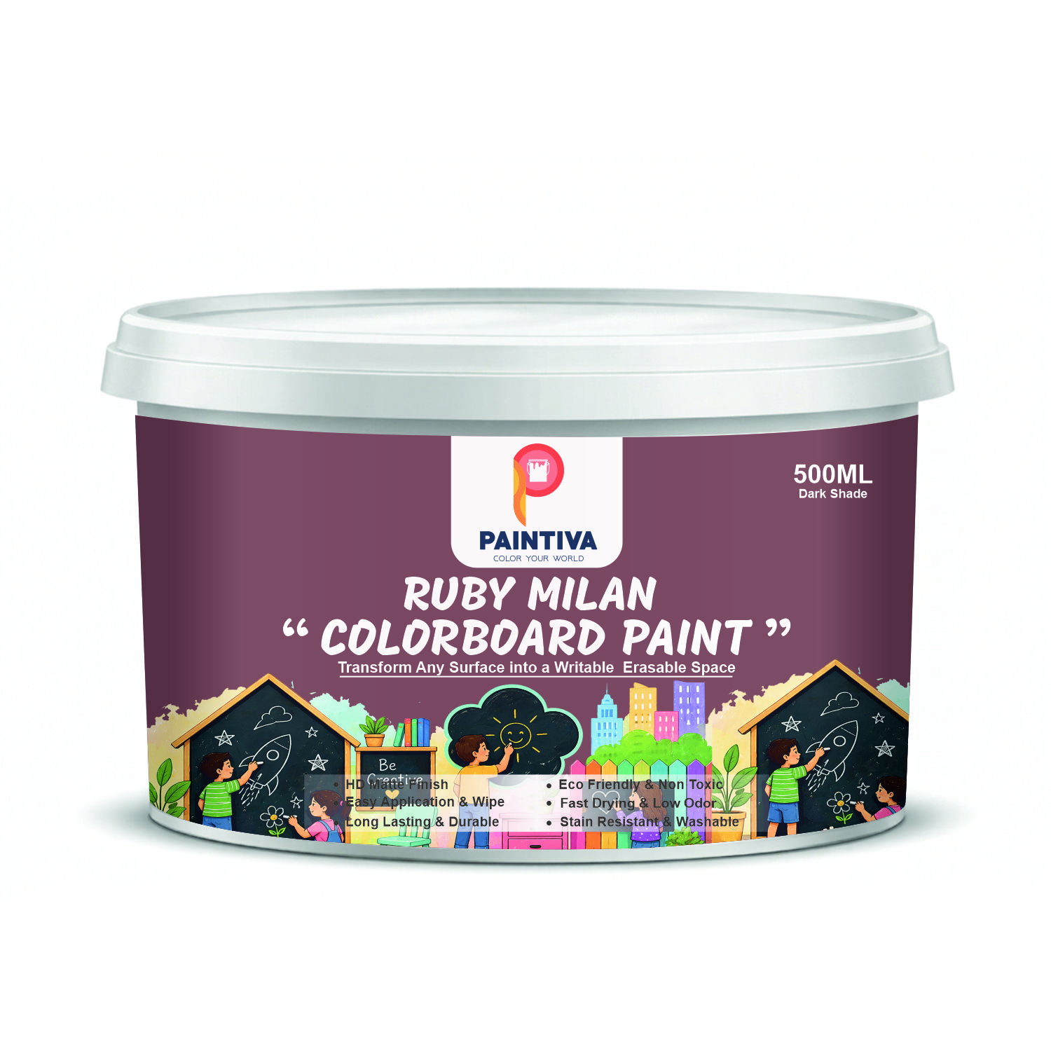 DARK COLORBOARD 500 ML Milan red