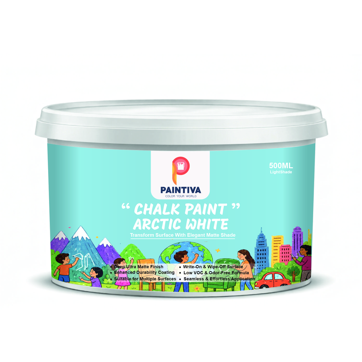 LIGHT CHALK PAINT 500ML Fresh Forest Green